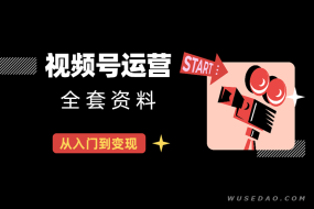 视频号运营全套资料(入门、规则、数据表格、运营技巧、视频变现)